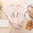 Baseball Mom Vintage Baseball Ball Mama Women's Heather T-Shirt Heather Peach