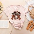 Baseball Mom Vintage Retro Groovy Sport Fan Mother Day Women's Heather T-Shirt Heather Peach