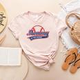 Baseball Mommy Of The Rookie Mom Birthday Baseball Women's Heather T-Shirt Heather Peach Baseball Mommy Of The Rookie Mom Birthday Baseball Women's Heather T-Shirt Heather Peach