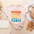 Baseball Moms Against Baseball Pants Groovy Softball Women's Heather T-Shirt Heather Peach Baseball Moms Against Baseball Pants Groovy Softball Women's Heather T-Shirt Heather Peach