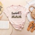 Baseball Nan Women BallPark Nan Baseball Mom Mother's Day Women's Heather T-Shirt Heather Peach