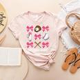 Baseball Nana Era Bows Baseball Mom Women Women's Heather T-Shirt Heather Peach Baseball Nana Era Bows Baseball Mom Women Women's Heather T-Shirt Heather Peach