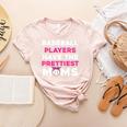 Baseball Players Have The Prettiest Moms Baseball Moms Women's Heather T-Shirt Heather Peach Baseball Players Have The Prettiest Moms Baseball Moms Women's Heather T-Shirt Heather Peach