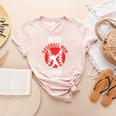 Best Baseball Mom Ever Baseball Women's Heather T-Shirt Heather Peach