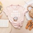 Busy Raising Ballers Baseball Mom Groovy Mother Day Women's Heather T-Shirt Heather Peach Busy Raising Ballers Baseball Mom Groovy Mother Day Women's Heather T-Shirt Heather Peach