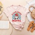 Calm Your Mitts Baseball Mom Sport Lover Women's Heather T-Shirt Heather Peach Calm Your Mitts Baseball Mom Sport Lover Women's Heather T-Shirt Heather Peach