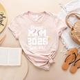 Class Of 2025 Senior Year Baseball Mom Senior 2025 Women's Heather T-Shirt Heather Peach