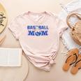 Cool Baseball Mom Mother's Day Mama Woman Cute Women's Heather T-Shirt Heather Peach Cool Baseball Mom Mother's Day Mama Woman Cute Women's Heather T-Shirt Heather Peach