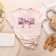 Coquette Baseball Mom Sorry Can't Baseball Bye Mother's Day Women's Heather T-Shirt Heather Peach Coquette Baseball Mom Sorry Can't Baseball Bye Mother's Day Women's Heather T-Shirt Heather Peach