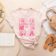Coquette Bow In My Baseball Mom Era Baseball Mama Mother Day Women's Heather T-Shirt Heather Peach Coquette Bow In My Baseball Mom Era Baseball Mama Mother Day Women's Heather T-Shirt Heather Peach