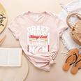 Crazy Proud Always Loud Baseball Mom Mother's Day Premium Women's Heather T-Shirt Heather Peach