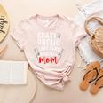 Crazy Proud Always Loud Baseball Mom Women's Heather T-Shirt Heather Peach Crazy Proud Always Loud Baseball Mom Women's Heather T-Shirt Heather Peach