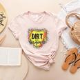 Dirt And Diamonds Baseball Leopard Baseball Mom Women's Heather T-Shirt Heather Peach Dirt And Diamonds Baseball Leopard Baseball Mom Women's Heather T-Shirt Heather Peach