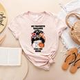 My Favorite Ballers Call Me Mom Basketball Mom Baseball Mom Women's Heather T-Shirt Heather Peach My Favorite Ballers Call Me Mom Basketball Mom Baseball Mom Women's Heather T-Shirt Heather Peach