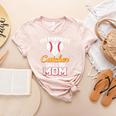 My Favorite Catcher Calls Me Mom Catcher Baseball Mom Heart Women's Heather T-Shirt Heather Peach