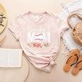 Floral Baseball Mom Mother's Day Cute Baseball Mama Mommy Women's Heather T-Shirt Heather Peach