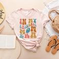 Groovy In My Baseball Mom Era Softball Game Day Women's Heather T-Shirt Heather Peach Groovy In My Baseball Mom Era Softball Game Day Women's Heather T-Shirt Heather Peach