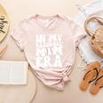 Groovy Retro In My Baseball Mom Era Women's Heather T-Shirt Heather Peach Groovy Retro In My Baseball Mom Era Women's Heather T-Shirt Heather Peach