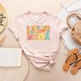 Groovy Somebody's Loud Mouth Mama Baseball Mom Mother's Day Women's Heather T-Shirt Heather Peach