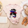 Haitian Baseball Mom Haiti Flag Baseball Girl Women's Heather T-Shirt Heather Peach Haitian Baseball Mom Haiti Flag Baseball Girl Women's Heather T-Shirt Heather Peach