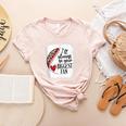 I'Ll Always Be Your Biggest Fan Baseball Mom s Women's Heather T-Shirt Heather Peach I'Ll Always Be Your Biggest Fan Baseball Mom s Women's Heather T-Shirt Heather Peach