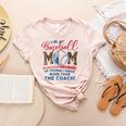 I’m A Baseball Mom Of Course I Know More Than The Coach Women's Heather T-Shirt Heather Peach I’m A Baseball Mom Of Course I Know More Than The Coach Women's Heather T-Shirt Heather Peach