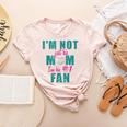 I'm Not Just His Mom I'm His Number One Fan Baseball Mom Women's Heather T-Shirt Heather Peach I'm Not Just His Mom I'm His Number One Fan Baseball Mom Women's Heather T-Shirt Heather Peach
