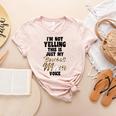 I'm Not Yelling This Is Baseball Mom Baseball Women's Heather T-Shirt Heather Peach I'm Not Yelling This Is Baseball Mom Baseball Women's Heather T-Shirt Heather Peach
