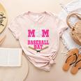 Just A Good Mom With A Baseball Bat Baseball Mom Women's Heather T-Shirt Heather Peach