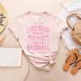 I Just Really Dislike Baseball Pants Baseball Mom Mama Women's Heather T-Shirt Heather Peach I Just Really Dislike Baseball Pants Baseball Mom Mama Women's Heather T-Shirt Heather Peach