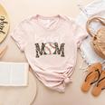 Leopard Baseball Mom Matching Baseball Mama Family Matching Women's Heather T-Shirt Heather Peach Leopard Baseball Mom Matching Baseball Mama Family Matching Women's Heather T-Shirt Heather Peach
