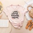 Loud & Proud Baseball Mom Women's Heather T-Shirt Heather Peach