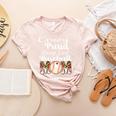 Loud And Proud Baseball Mom Messy Bun 2024 Premium Women's Heather T-Shirt Heather Peach Loud And Proud Baseball Mom Messy Bun 2024 Premium Women's Heather T-Shirt Heather Peach