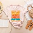 Loud And Proud Baseball Mom Vibrant Colorful Stripe Women's Heather T-Shirt Heather Peach Loud And Proud Baseball Mom Vibrant Colorful Stripe Women's Heather T-Shirt Heather Peach
