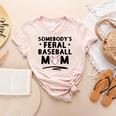 Loudmouth Baseball Mama ShirtSomebody's Feral Baseball Mom Women's Heather T-Shirt Heather Peach Loudmouth Baseball Mama ShirtSomebody's Feral Baseball Mom Women's Heather T-Shirt Heather Peach