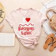 I Love Baseball Moms Women's Heather T-Shirt Heather Peach I Love Baseball Moms Women's Heather T-Shirt Heather Peach