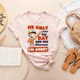 Loves Bat And His Momma Baseball Mom Women's Heather T-Shirt Heather Peach Loves Bat And His Momma Baseball Mom Women's Heather T-Shirt Heather Peach