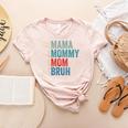 Mama Mommy Mom Bruh Baseball Mom Lover Mother's Day Women's Heather T-Shirt Heather Peach