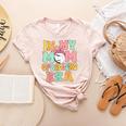 In My Mom Of Ballers Era Groovy Volleyball Baseball Mom Cute Women's Heather T-Shirt Heather Peach In My Mom Of Ballers Era Groovy Volleyball Baseball Mom Cute Women's Heather T-Shirt Heather Peach