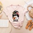 Mom Of Ballers Messy Bun Football Mom Baseball Mom Of Both Premium Tri-Blend Women's Heather T-Shirt Heather Peach Mom Of Ballers Messy Bun Football Mom Baseball Mom Of Both Premium Tri-Blend Women's Heather T-Shirt Heather Peach