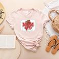Mom Of Both Baseball Mom Mommy Women's Heather T-Shirt Heather Peach Mom Of Both Baseball Mom Mommy Women's Heather T-Shirt Heather Peach