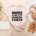 Moms Against Baseball Pants Baseball Mom Cool Women's Heather T-Shirt Heather Peach Moms Against Baseball Pants Baseball Mom Cool Women's Heather T-Shirt Heather Peach