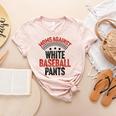 Moms Against Baseball Pants Season Baseball Mom Women's Heather T-Shirt Heather Peach Moms Against Baseball Pants Season Baseball Mom Women's Heather T-Shirt Heather Peach