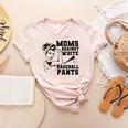 Moms Against White Baseball Pants Funny Baseball Mom Women's Heather T-Shirt Heather Peach Moms Against White Baseball Pants Funny Baseball Mom Women's Heather T-Shirt Heather Peach