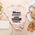 Moms Against White Baseball Pants Quote For a Baseball Mom Women's Heather T-Shirt Heather Peach Moms Against White Baseball Pants Quote For a Baseball Mom Women's Heather T-Shirt Heather Peach