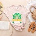One Lucky Baseball Mom St Patricks Day Rainbow Mother Mama Women's Heather T-Shirt Heather Peach One Lucky Baseball Mom St Patricks Day Rainbow Mother Mama Women's Heather T-Shirt Heather Peach