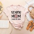Proud Senior Baseball Mom Senior 2024 Class Leopard Game Day Women's Heather T-Shirt Heather Peach Proud Senior Baseball Mom Senior 2024 Class Leopard Game Day Women's Heather T-Shirt Heather Peach