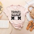 Proud Sports Mom Travel Baseball Mom For Game Day Women's Heather T-Shirt Heather Peach