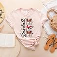 Retro Baseball Mom Mama Baseball Life Softball Life Game Day Women's Heather T-Shirt Heather Peach Retro Baseball Mom Mama Baseball Life Softball Life Game Day Women's Heather T-Shirt Heather Peach