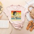 Retro Baseball Mom Sport Lover Vintage Women's Heather T-Shirt Heather Peach